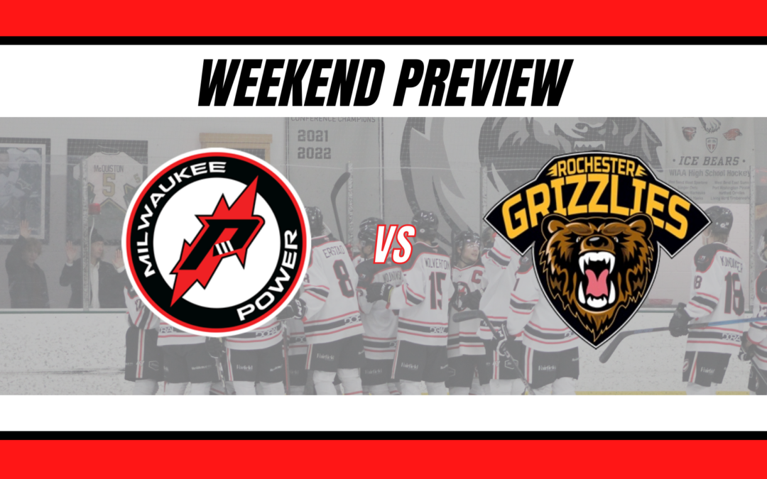 Weekend Preview – Grizzlies travel to Kettle Moraine Ice Center